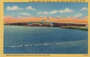 New Indian River Bridge over inlet - Ocean City MD, Maryland to Delaware - Linen