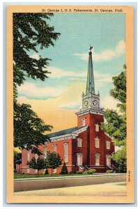 c1940s St. George L.D.S. Tabernacle St. George Utah UT Unposted Vintage Postcard