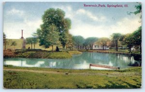 SPRINGFIELD IL Illinois ~ Sangamon County ~ RESERVOIR PARK Scene c1910s Postcard