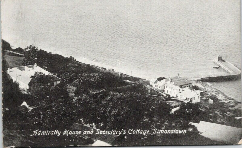 Simonstown South Africa Admiralty House and Secretary's Cottage Postcard F71