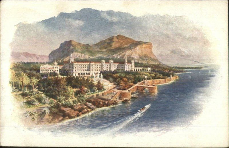 Palermo Sicily Villa Igiea Grand Hotel c1910 Postcard