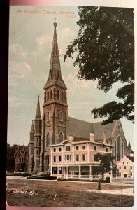 Vintage Postcard 1907-1915 St. Patrick's Church, Norwich, Connecticut (CT)