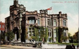 Caverhill Hall St. John New Brunswick NB Vintage Postcard D78