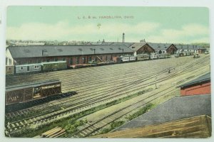 C.1905-10 L. E. & W. Yards, Lima, Ohio. Vintage Postcard F27