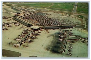 Chicago Illinois IL Postcard Chicago-O-'Hare International Airport Aerial View