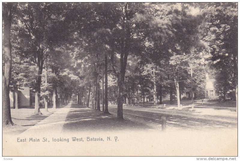 BATAVIA, New York, 1900-1910's; East Main St., Looking West