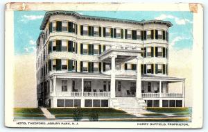 Postcard NJ Asbury Park Hotel Thedford  B13