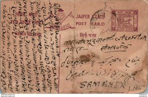 Jaipur Postal Stationery to Sambhar Lake