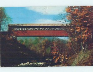 Pre-1980 COVERED BRIDGE Arlington - Near Manchester Vermont VT H8487