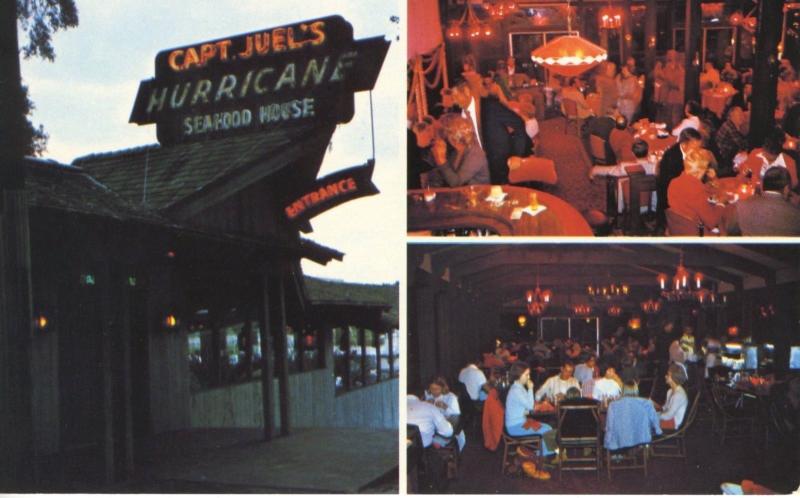 Captain Juel's Hurricane Seafood House ~ Little River SC South Carolina Postcard