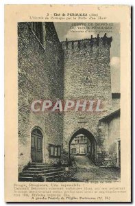 Old Postcard Cite Ain Perouges Perouges L'Entree through the Gate to Top