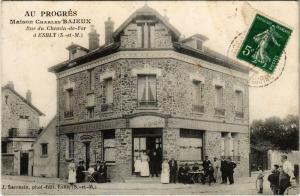 CPA AK Au progres ESBLY Maison Charles BAJEUX Rue du Chemin-de-Fer (861397)