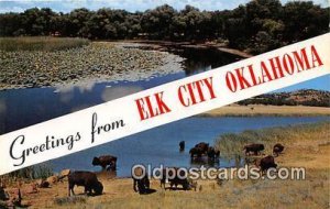 Greeting From Elk City Oklahoma, USA Unused 