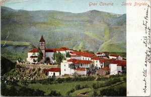 Gran Canaria Santa Brigida Spain Postcard E80