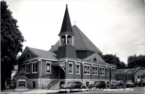 Real Photo Postcard Marion Christian Church in Marion, Iowa~132125