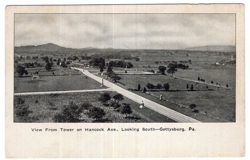 Gettysburg, Pa., View From Tower on Hancock Ave., Looking South