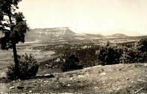 Vintage RPPC Point Lookout Sleeping Ute San Juan Sanborn Basin, CO. Postcard F87