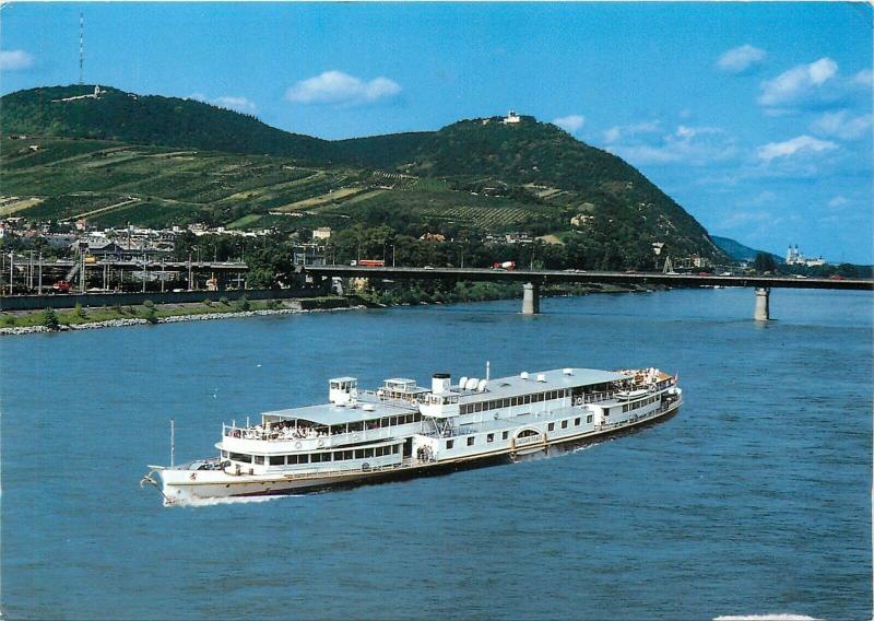 Austria Vienna pleasure cruise ship postcard