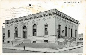 Dover New Hampshire 1946 Postcard Post Office