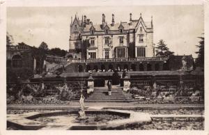 LILLESHALL SHROPSHIRE UKLILLESHALL HALL~WEST FRONT~REAL PHOTO POSTCARD 1928 PSTM