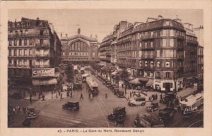 France Paris La Gare du Nord Boulevard Denain 1927