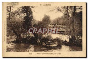 Old Postcard The Glane immortalized by Corot