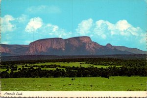 New Mexico Santa Fe Trail Hermit's Peak Forming A Human Face