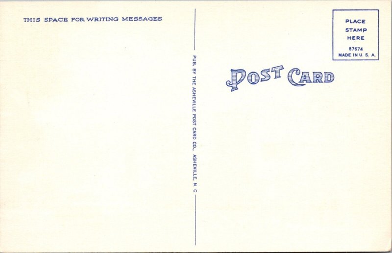 Vintage Postcard Main Street, Andrews, North Carolina Drug Store Ji-5