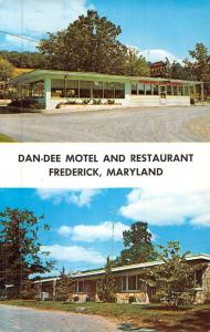 Frederick Maryland Dan Dee Motel Multiview Vintage Postcard K51096