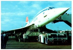 British Airways Concorde Airplane Postcard at London Heathrow