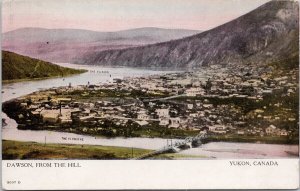 Dawson Yukon from the Hill Klondike River Yukon River Postcard H49 *as is