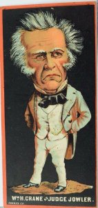 1870's-80's Actor WmH. Crane as Judge Jowler. Victorian Trade Card P64