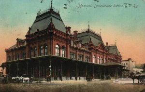 Vintage Postcard 1912 Bonaventure Station GC RY Montreal Canada Novelty Mfg. Pub