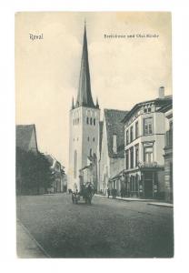 B82488 Estonia Estland Reval Tallinn Breitstrasse und Olai Kirche