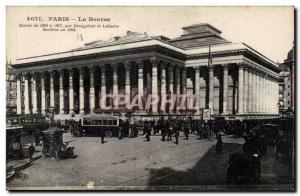 Old Postcard Paris Bourse