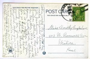 Hatfield, Massachusetts to Wichita Kansas 1931 PPC Coolidge