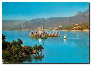 Modern Postcard The Hautes Alpes Serre Poncon La Chapelle St Michel de Prunieres