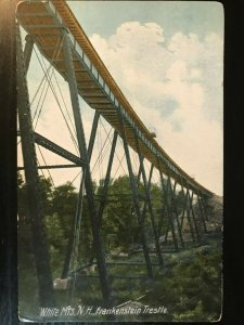 Vintage Postcard 1906 The Frankenstein Trestle White Mountains New Hampshire