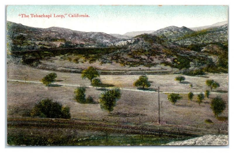 Early 1900s Tehachapi Loop, CA Postcard *5F3