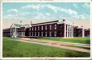 Postcard NY Troy The Samaritan Hospital Building Americhrome 1919 F33