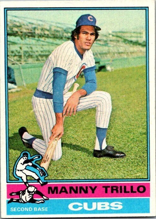 1976 Topps Baseball Card Manny Trillo Chicago Cubs sk13360