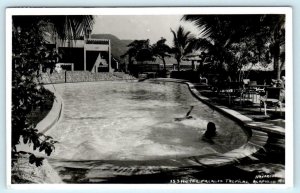 RPPC ACAPULCO, Mexico ~ HOTEL PALACIO TROPICAL Swimming Pool - Navarro Postcard