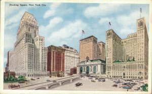 USA Pershing Square New York City Vintage Postcard 07.38