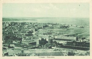 Postcard Italy Trieste panorama aerial view