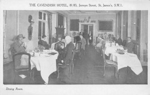 Dining Room, The Cavendish Hotel, Jermyn St., London, England, Early Postcard