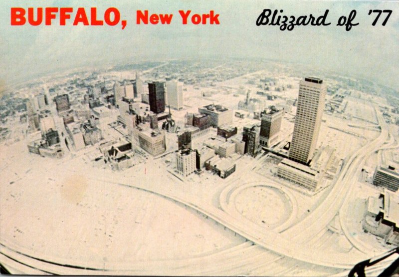 New York Buffalo Blizzard Of '77 Aerial View