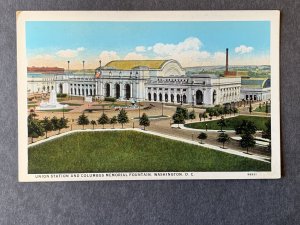 Union Station Washington DC Litho Postcard H2055074118