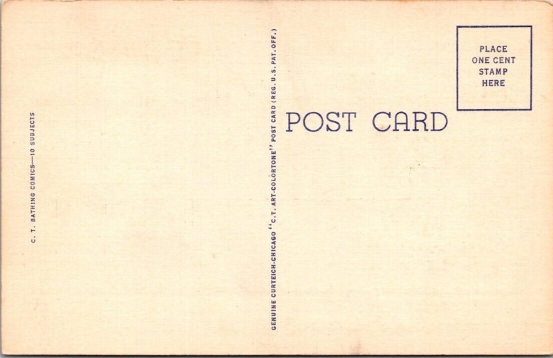 Vintage Postcard Risque Comic JS1