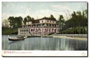 Postcard Old Buffalo Casino at Delaware Park