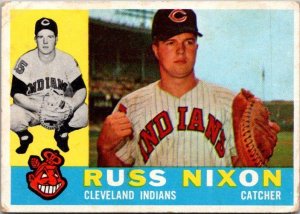 1960 Topps Baseball Card Russ Nixon Cleveland Indians sk1834